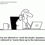 I'm not allowed to cook the books anymore. Am I allowed to warm them up in the microwave?