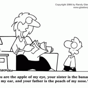 Cartoons About Mothers: mom, mommy, mother\'s day, motherhood, parenthood, parenting, fruit, apple of my eye, things mothers say.
