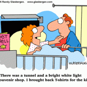 Cartoons About Mothers: mom, mommy, mother\'s day, motherhood, parenthood, parenting, vacation, near-death experience, souvenir.