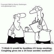 Cartoons About Smoking: smoking cigarettes,anti-smoking cartoons, cartoons about tobacco, cigarettes, cigars, snuff, pipe tobacco, smokless tobacco, cigarettes, coughing, aerobic workout,  cigar, addiction, addicted, addict, heart disease, hypertension, cigarette, lung, cough, coughing lungs, lung disease, high blood pressure, blood pressure, lung cancer, cancer, cigarettes, tobacco, smoke, nicotine, smoker, quit smoking, quit, stop smoking.