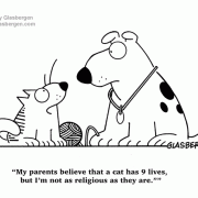 Cat Cartoons: religion, cults, parents