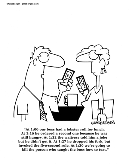 Cartoons About Mobile Phones - Glasbergen Cartoon Service