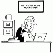 faith can move mountains, excavating, faith speaking, Christianity, Christian cartoons, Christian topics, religious, religion.