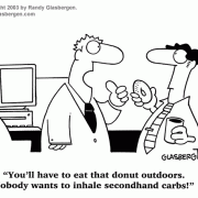 Coffee Break Cartoons: coffee comics, coffee jokes, refreshment,coffee cartoons, cartoons about coffee drinkers,  donut, cartoons about snacking at work, doughnut, sweets, pastry, bakery, secondhand carbs, sugar, carbohydrates, office snacking.