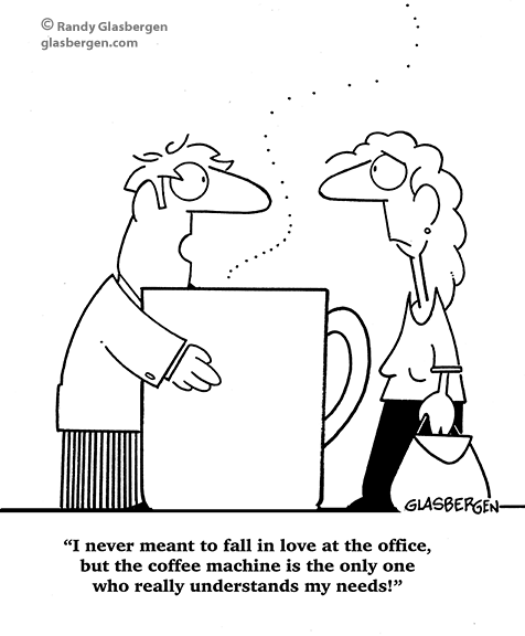 funny coffee comics. Archives - Glasbergen Cartoon Service