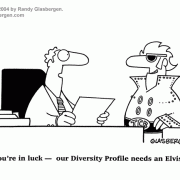 Diversity Cartoons: diversity education, workplace diversity, cultural diversity, lack of diversity, diversity awareness, diversity training, diversity policy,Elvis, H.R., hiring, employment, office staff diversity