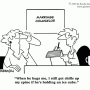 Marriage Counselor Cartoons: couples therapy, couples counseling, cartoons about marriage counseling, marriage therapy, marriage repair, hugs, sex problems, sexual problems.