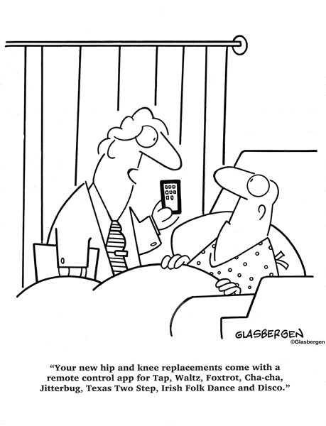 knee replacement cartoons Archives - Glasbergen Cartoon Service
