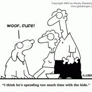 Dog Cartoon: barking, slang, language