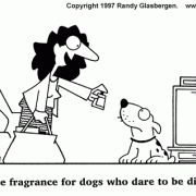 Dog Cartoons: cartoons about dogs, perfume, fragrance, smelly dog