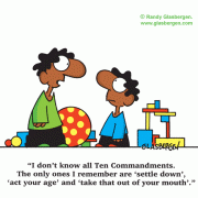 Family Cartoons: family comics, cartoons about families, cartoons about parents, parenthood, family life, home and family, home life, mothers, moms, fathers, dads, raising a family, child rearing, ten commandments, christian family.