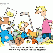 You want me to clean my room. What\'s my budget for the project?