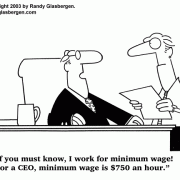 Money Cartoons: cash, saving money, losing money, investing, finance, financial services, personal finance, investing tips, investing advice, financial advice, retirement investing, Wall Street humor, making money, mutual funds, retirement planning, retirement plan, retirement fund, financial advisor, spending, CEO pay, overpaid CEO, executive pay, wages, salary, minimum wage.