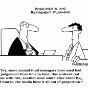 Cartoons About Money: cash, saving money, losing money, investing, finance, financial services, personal finance, investing tips, investing advice, financial advice, retirement investing, Wall Street humor, making money, mutual funds, retirement planning, retirement plan, retirement fund, financial advisor, spending, banking, loan, mortgage, loan application, alternative mortgage, adjustable mortgage, predatory lender, dishonest lending,  fixed-rate mortgage, bad investments, bad judgement.