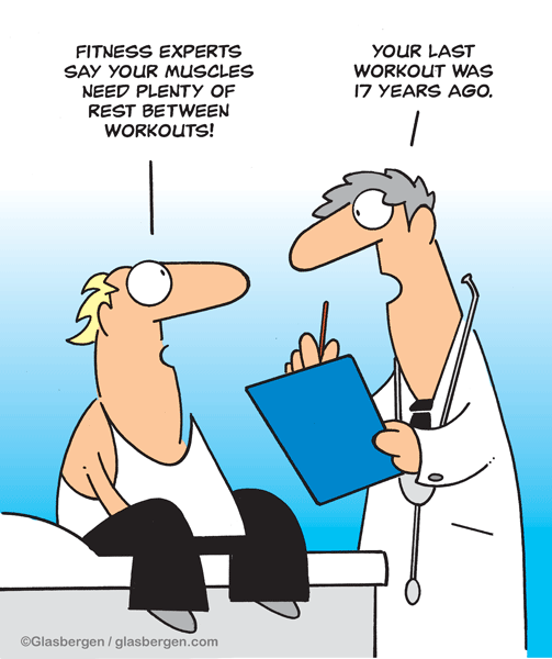 cartoons about exercise Archives - Glasbergen Cartoon Service