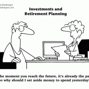 The moment you reach the future, it\'s already the past. So why should I set money aside to spend yesterday?, investing, money, IRA, 401(k), 401k, retirement, retirement fund, getting older, money.