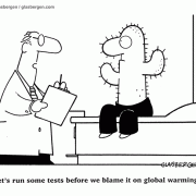 Let's run some tests before we blame it on global warming.