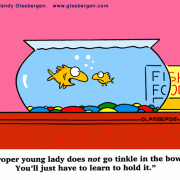 Golden Oldie Cartoons: cartoons about house training, pets, fish, goldfish, potty.