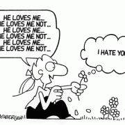 Golden Oldie Cartoons: cartoons about flowers, love, hate, love.