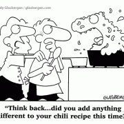 Golden Oldie Cartoons: cooking, cartoons about chili, kitchen, chili recipes.