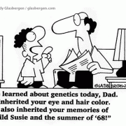 Golden Oldie Cartoons: genetics, heredity, family tree.