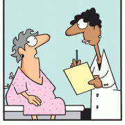 Medical Cartoons: physician, patient, doctor's advice, funny doctor, medical humor, doctor jokes, Dr, healing, healer, medicine, treatment, diagnosis,healthcare, healthcare professional, medical practice, clinician, GP, general practitioner, medical careers, diabetes, opthomologist, eye doctor, poor food choices, diabetic, diabetic eyes.