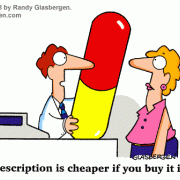 Cartoons About Prescription Drugs and Medications, pharmaceuticals, pharmacology, pharmacist, druggist, medicine, medication, prescriptions, prescription drugs, health, pills, Rx, healthcare, healthcare products, remedy, prescription remedies, cures, supersize, discount drugs, drug prices, prescription drugs, megadose, dosages, buying in bulk