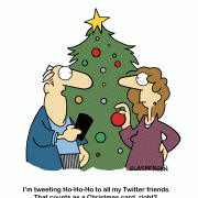 I'm tweeting Ho-Ho-Ho to all my Twitter friends. That counts as a Christmas card, right?