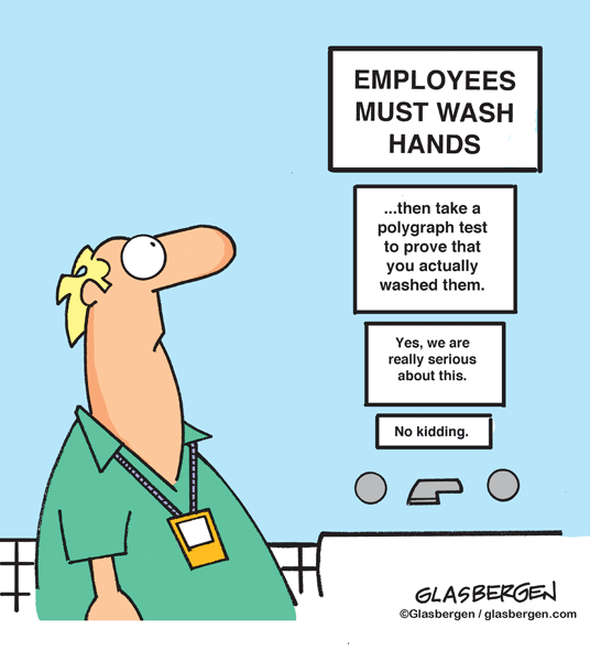 Hand Washing and Hygiene - Glasbergen Cartoon Service