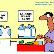Diet Cartoons: low-carb diet cartoons, cartoons about Atkins Diet, shopping for food, grocery shopping. shopping for low-carb foods, net carbs.