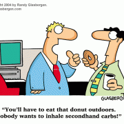 Diet Cartoons: low-carb diet cartoons, cartoons about Atkins Diet, office treats, desserts.