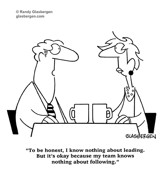 funny cartoons about leadership Archives - Glasbergen Cartoon Service