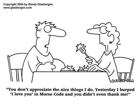 morse code Archives - Glasbergen Cartoon Service