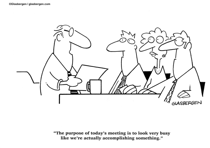 funny meeting cartoon