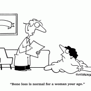 Bone loss is normal for a woman your age.