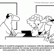 I believe it would be pragmatic to commence with the implementation of an immediate dynamic for energy restoration procedures in short-term parameters. In other words, let\'s break for lunch.