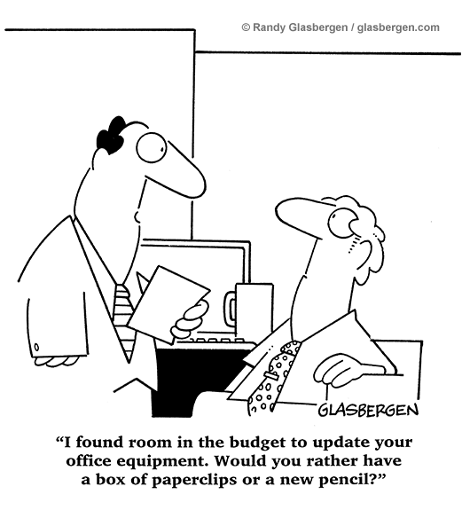 office budget cartoons. Archives - Glasbergen Cartoon Service