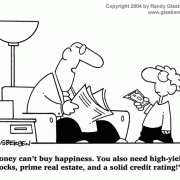 Money Cartoons: cash, saving money, losing money, investing, finance, financial services, personal finance, investing tips, investing advice, financial advice, retirement investing, Wall Street humor, making money, mutual funds, retirement planning, retirement plan, retirement fund, financial advisor, spending, money can't buy happiness, credit rating, credit history, real estate.