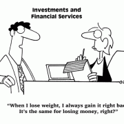 Money Cartoons: cash, saving money, losing money, investing, finance, financial services, personal finance, investing tips, investing advice, financial advice, retirement investing, Wall Street humor, making money, mutual funds, retirement planning, retirement plan, retirement fund, financial advisor, spending,  losses, gains.