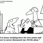 Money Cartoons: cash, saving money, losing money, investing, finance, financial services, personal finance, investing tips, investing advice, financial advice, retirement investing, Wall Street humor, making money, mutual funds, retirement planning, retirement plan, retirement fund, financial advisor, spending, 401(k) for dog