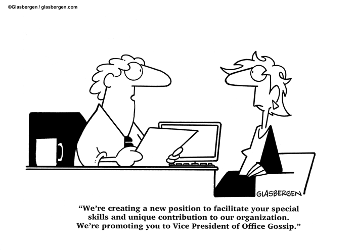 office gossip Archives - Glasbergen Cartoon Service