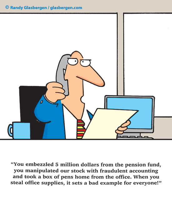 cartoons about stealing office supplies Archives - Glasbergen Cartoon  Service