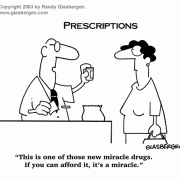 Cartoons About Prescription Drugs and Medications, pharmaceuticals, pharmacology, pharmacist, druggist, medicine, medication, prescriptions, prescription drugs, health, pills, Rx, healthcare, healthcare products, remedy, prescription remedies, cures.