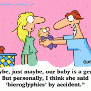Baby Cartoons: baby\'s first words, baby genius, babble, baby talk.