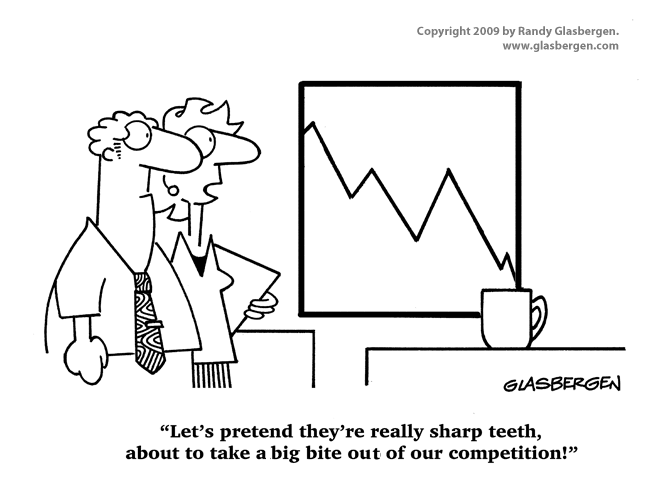 sales competition cartoon