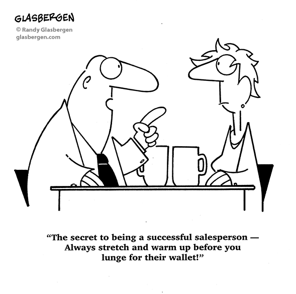 funny cartoons about selling Archives - Glasbergen Cartoon Service