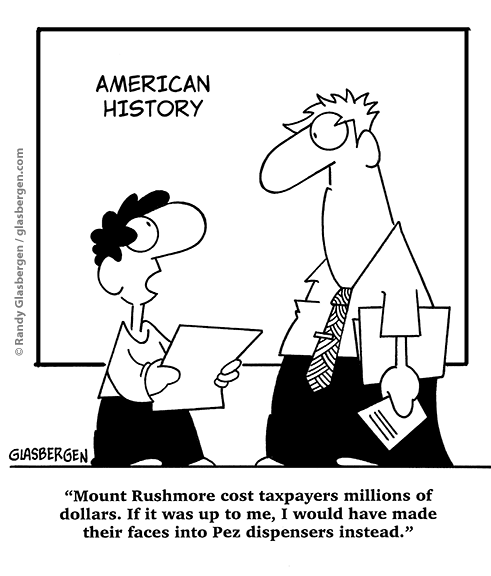 funny comics about american history Archives - Glasbergen Cartoon Service