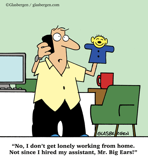 Working At Home - Glasbergen Cartoon Service