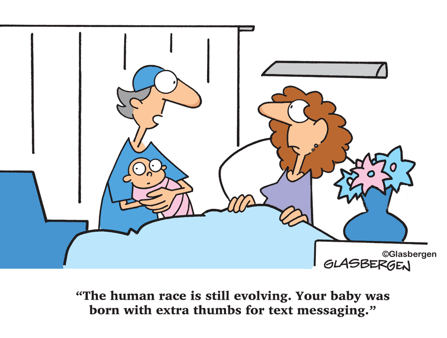 Cartoons About Texting / Text Messages - Glasbergen Cartoon Service