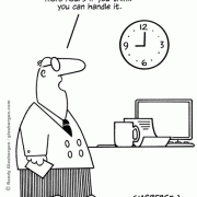 Time Management Cartoons: clock, manager, management, time, scheduling, daily schedule.